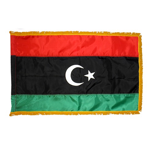 Libya Flag Fringed