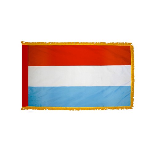 Luxembourg Flag Fringed