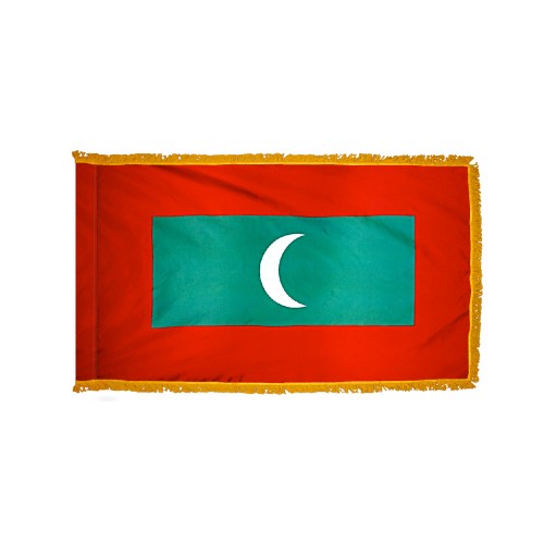Maldives Flag Fringed
