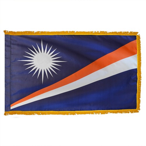 Marshall Islands Flag Fringed