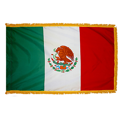Mexico Flag Fringed