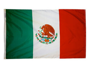 Mexico Flag, Nylon All Styles