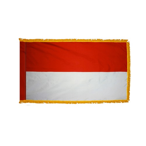Monaco Flag Fringed