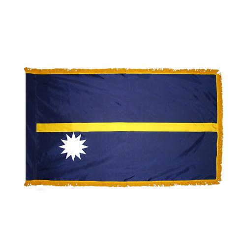 Nauru Flag Fringed