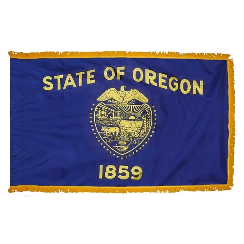 Oregon Flag Fringed