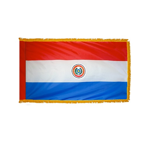 Paraguay Flag Fringed