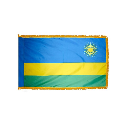 Rwanda Flag Fringed