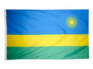 Rwanda Flag, Nylon All Styles