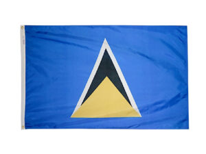 St. Lucia Flag, Nylon All Sizes
