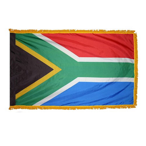 South Africa Flag Fringed