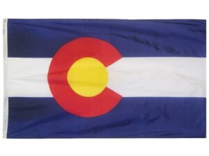 State of Colorado Flag, Nylon All Styles