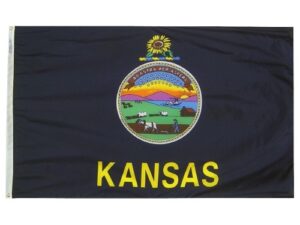 State of Kansas Flag, Nylon All Styles