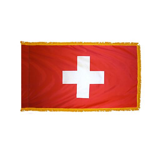 Switzerland Flag Fringed