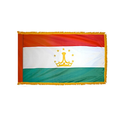 Tajikistan Flag Fringed