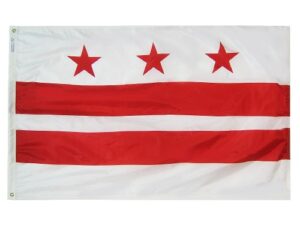 District of Columbia Flag, Nylon All Styles