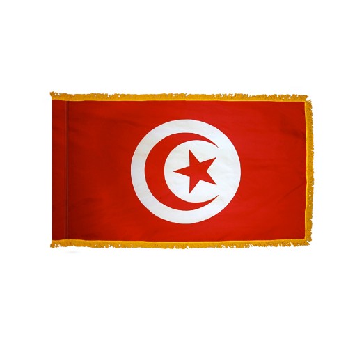 Tunisia Flag Fringed