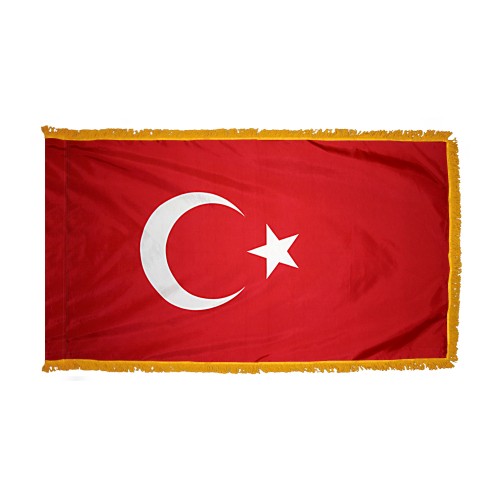 Turkey Flag Fringed