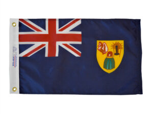 Turks & Caicos Flag, Nylon 12″ X 18″