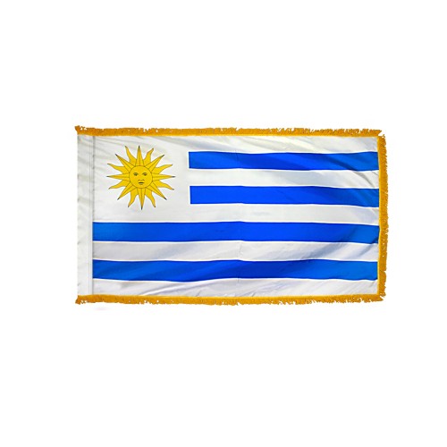 Uruguay Flag Fringed