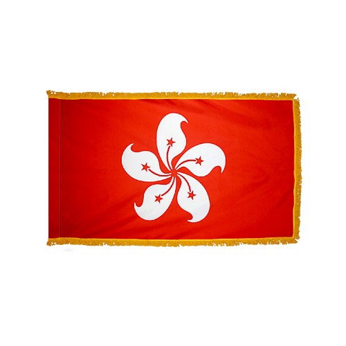 Hong Kong Flag Fringed