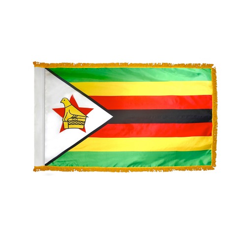 Zimbabwe Flag Fringed