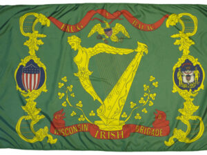 17th Wisconsin Irish Brig Reg Dyed Nylon Flag, 3′ X 5′