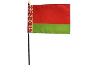 Belarus Desk Flag, 4″ X 6″