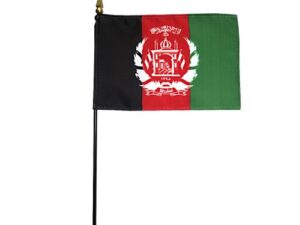 Afghanistan Miniature Desk Flag, 4″ X 6″