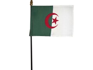 Algeria Miniature Desk Flag, 4″ X 6″