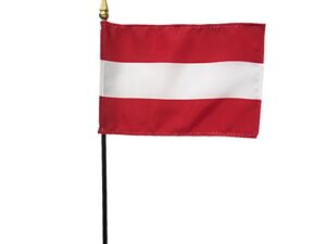 Austria Desk Flag, 4″ X 6″