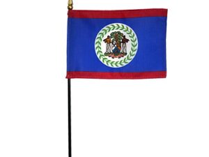 Belize Desk Flag, 4″ X 6″