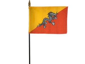 Bhutan Desk Flag, 4″ X 6″