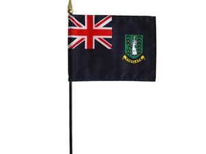 British Virgin Islands Desk Flag, 4″ X 6″