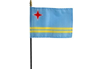 Aruba Desk Flag, 4″ X 6″