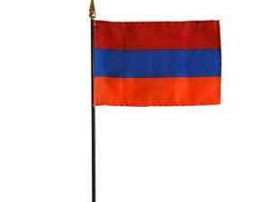 Armenia Miniature Desk Flag, 4″ X 6″