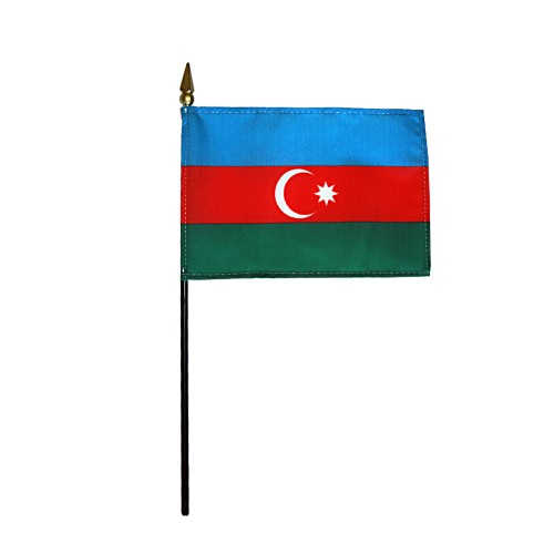Azerbaijan Desk Flag