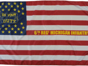 6th Michigan Infantry Regiment, Nylon 3′ X 5′