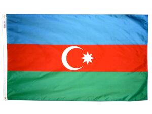 Azerbaijan Flag, Nylon All Styles