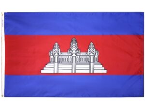Cambodia Flag, Nylon All Styles