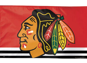 Chicago Blackhawks Flag, Polyester 3′ X 5′