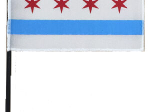 Chicago Illinois Desk Flag, 4″ X 6″