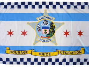 Chicago Police Department Flag, Nylon All Sizes
