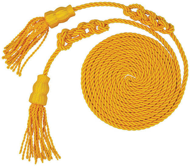 Cord With Tassels Gold 3 1/2"