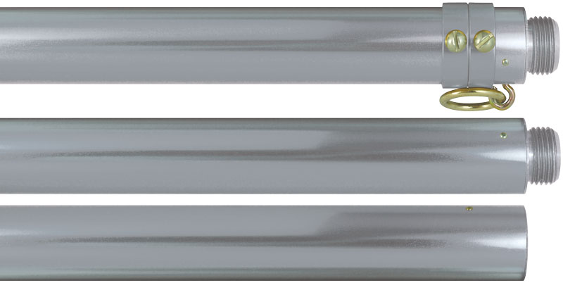 Eder Deluxe Aluminum Flagpole Silver