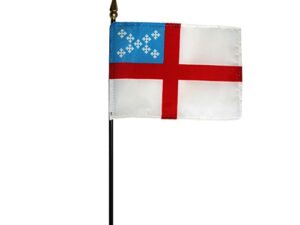 Episcopal Desk Flag, 4″ X 6″