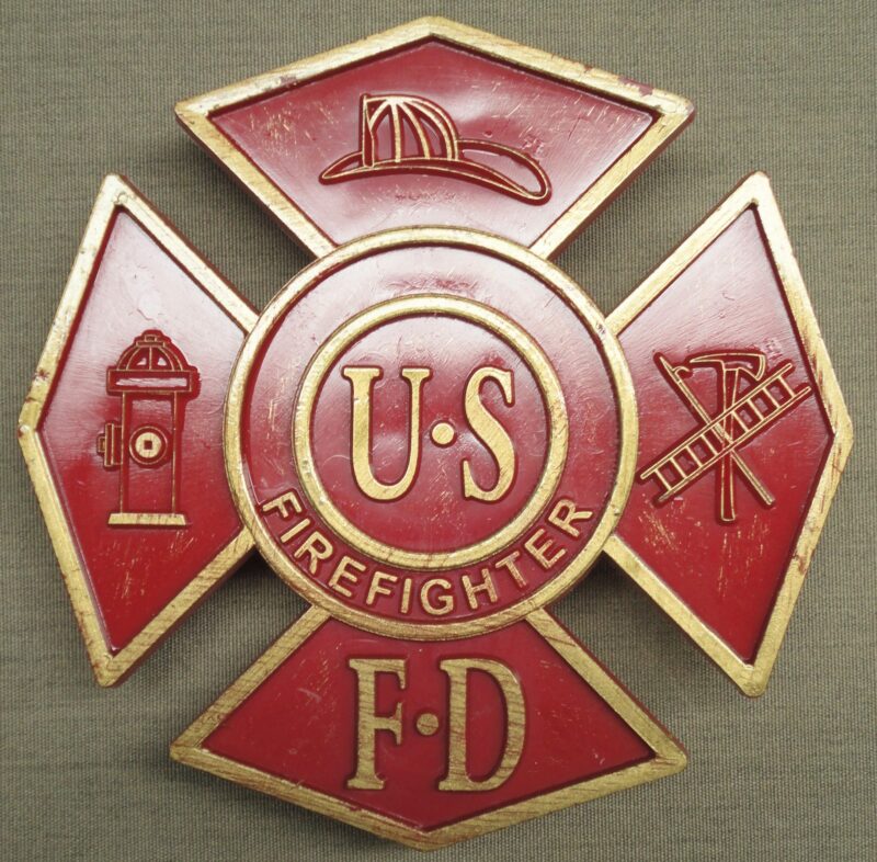 Firefighter Grave Marker Plastic