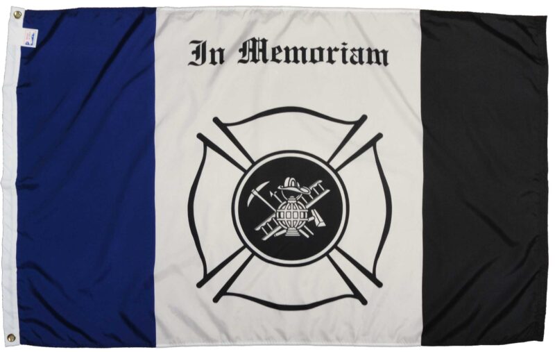 Fireman Mourning Flag