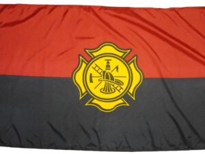 Fireman Remembrance Flag, Nylon 3′ X 5′