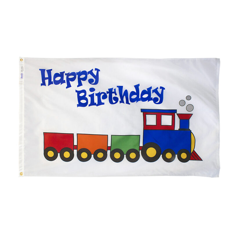 Happy Birthday Flag Train