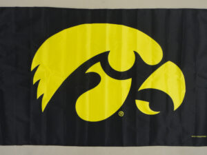 Iowa University Flag, Polyester 3′ X 5′